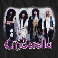 Cinderella- The Last Mile Band Pic on a black ringspun cotton shirt
