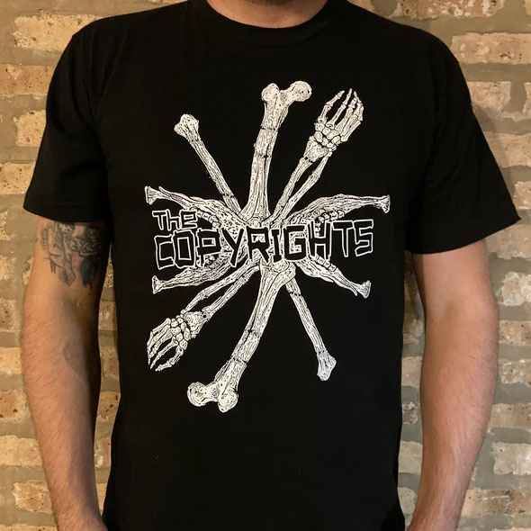 Copyrights- Bones on a black shirt
