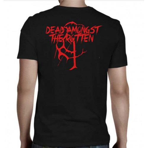 Carach Angren- Band on front, Dead Amongst The Rotten on back on a black shirt (Sale price!)