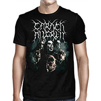 Carach Angren- Color Faces & White Logo on front, North American Tour on back on a black shirt (Sale price!)