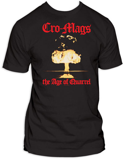 Cro Mags- Age Of Quarrel on a black shirt