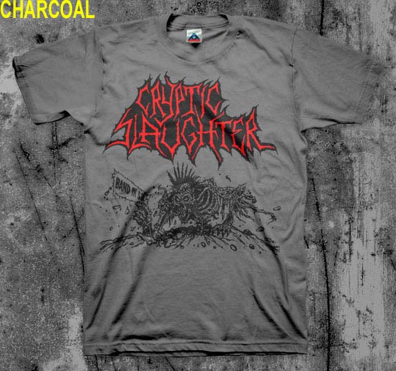 Cryptic Slaughter- Band In SM shirt (Various Color Ts)