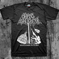 Cryptic Slaughter- Nuclear Future on a black shirt