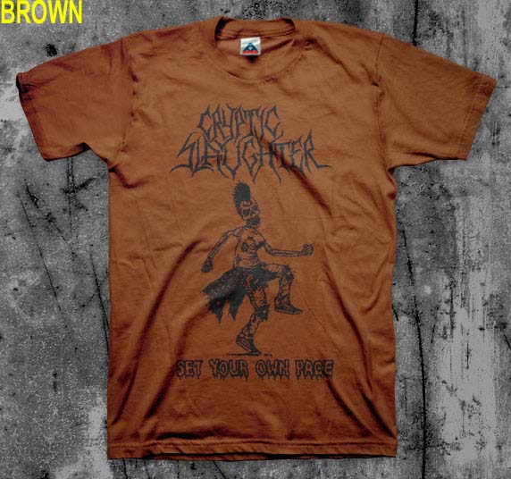 Cryptic Slaughter- Set Your Own Pace shirt (Various Color Ts)