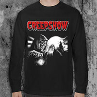 Creepshow- Crypt Keeper on a black LONG SLEEVE shirt