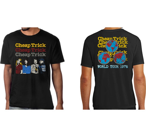 Cheap Trick- Band Pic on front, World Tour 1978 on back on a black shirt
