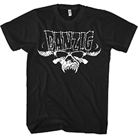 Danzig- Skull & Logo on a black shirt