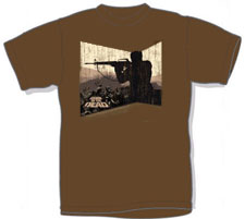 Dawn of The Dead- Gunman on a brown shirt (Sale price!)