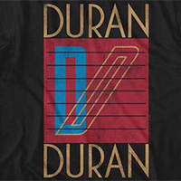 Duran Duran- Logo on a black ringspun cotton shirt