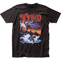 Dio- Holy Diver on a black ringspun cotton shirt