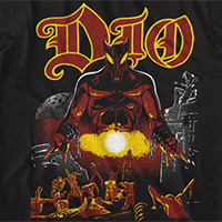 Dio- Last In Line on a black ringspun cotton shirt