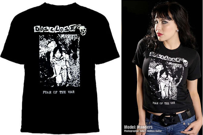 Disclose- Fear Of The War on a black shirt (Sale price!)