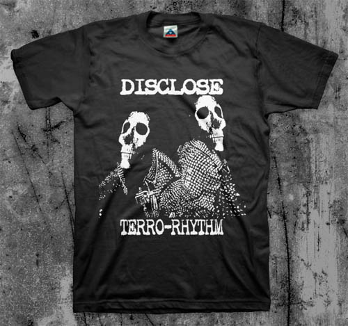 Disclose- Terro-Rhythm on a black shirt