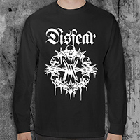 Disfear- Skulls on a black LONG SLEEVE shirt