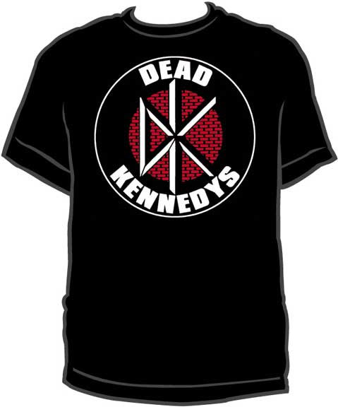 Dead Kennedys- Bricks Logo on a black ringspun cotton shirt