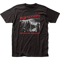 Dead Kennedys- Bedtime For Democracy on a black ringspun cotton shirt