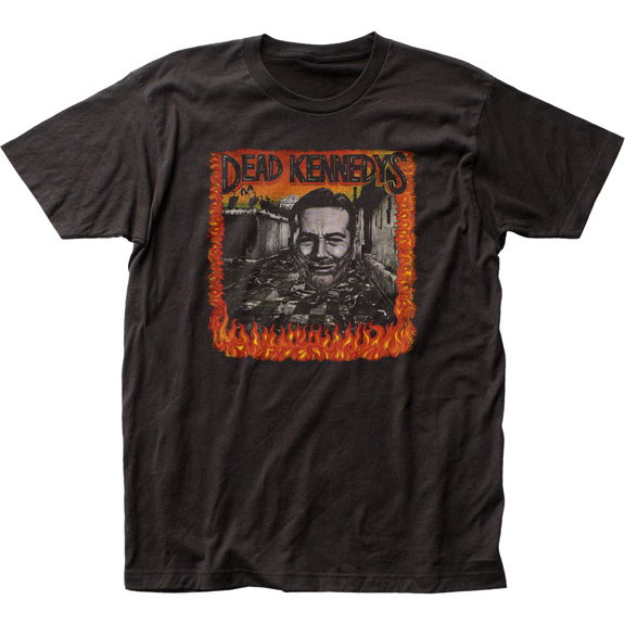 Dead Kennedys- Give Me Convenience on front & back on a black ringspun cotton shirt