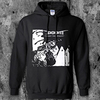 Doom- Lost The Fight on a black hooded sweatshirt