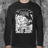 Doom- Blood For Oil on a black LONG SLEEVE shirt