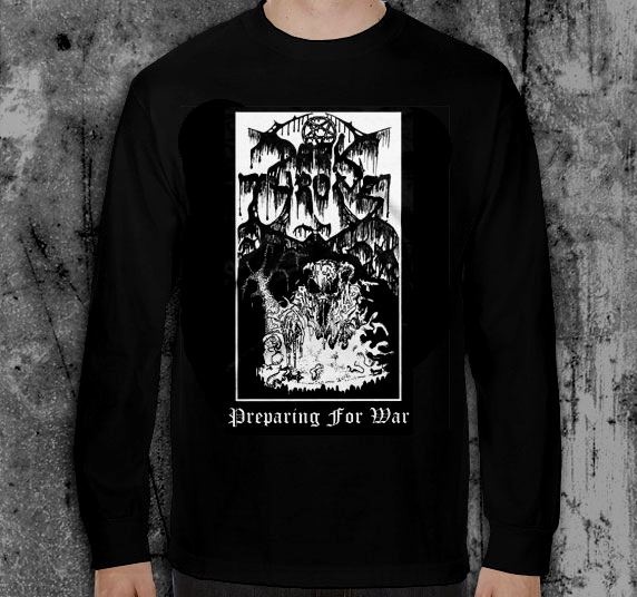 Darkthrone- Preparing For War on a black LONG SLEEVE shirt