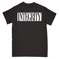 Integrity- Logo on front, Skull on back on a black shirt