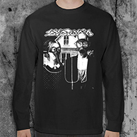 Dystopia- American Gothic on a black LONG SLEEVE shirt