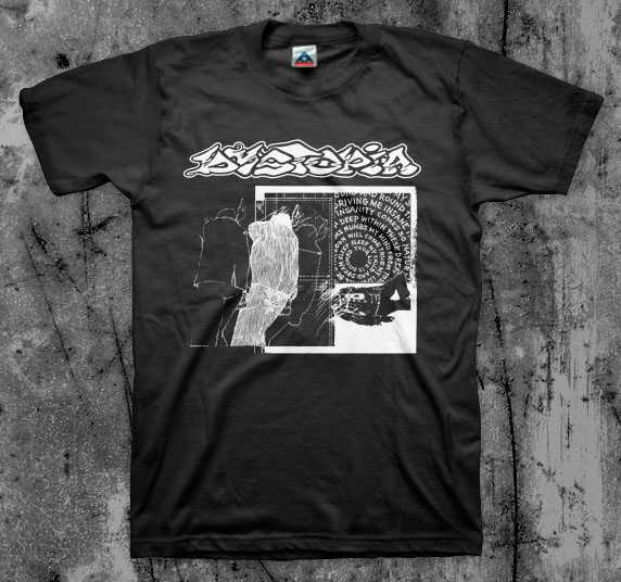 Dystopia- Sleep on a black shirt