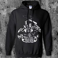 Evil Dead- Ash on a black hooded sweatshirt