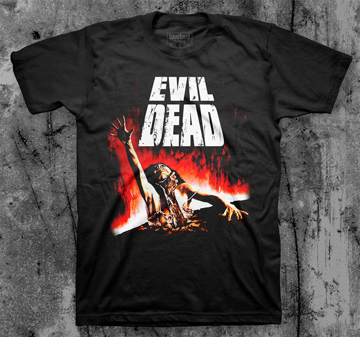 Evil Dead- Girl (Color Print) on a black shirt