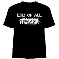 End Of All- World Of Shit on a black shirt (Sale price!)