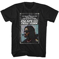 Escape From New York- Snake Cover on a black ringspun cotton shirt