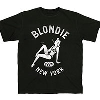 Blondie- 1974 New York (Bar Girl) on a black shirt
