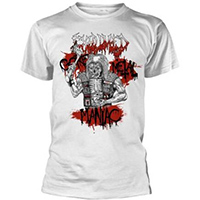 Exhumed- Gore Metal Maniac on a white ringspun cotton shirt