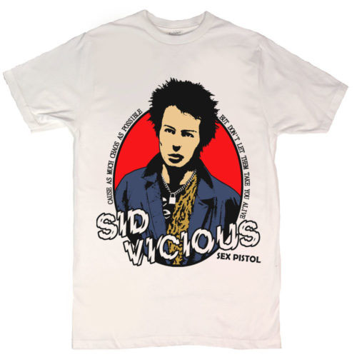 Sid Vicious Cause As Much Chaos As Possible On A White Shirt