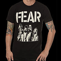Fear- Gas Masks on a black shirt