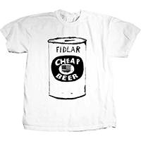Fidlar- Cheap Beer on a white shirt