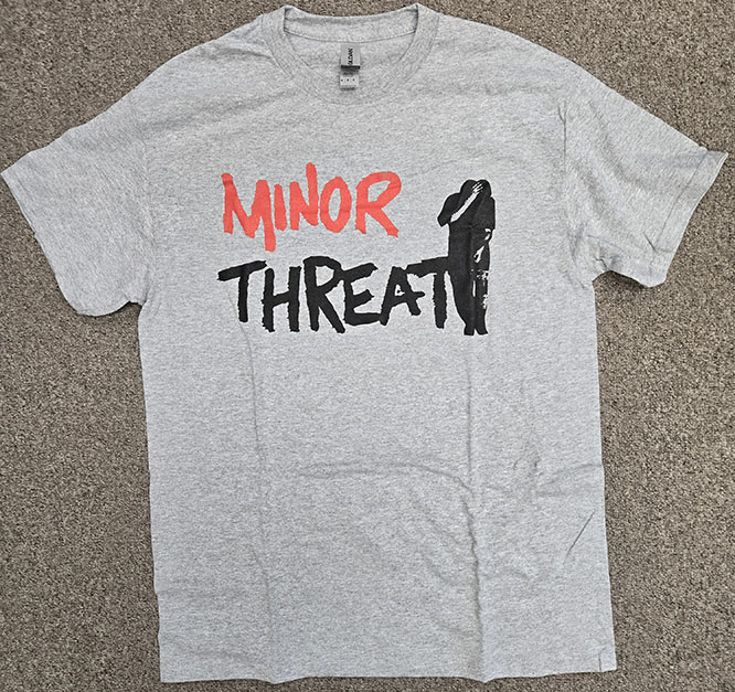 Minor Threat Logo On A Grey Shirt Sale Price