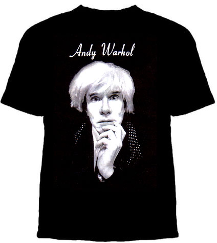 Andy Warhol- Pic on a black shirt