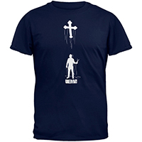 Green Day- Marionette on a navy shirt (Sale price!)