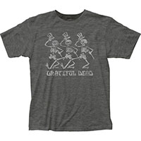 Grateful Dead- Skeletons on a dark heather ringspun cotton shirt (Sale price!)