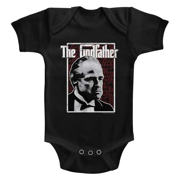 Godfather- Don Corleone on a black onesie