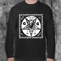 GG Allin- I'm Your Enemy on a black LONG SLEEVE shirt