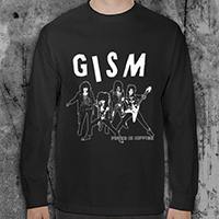 GISM- Punks Is Hippies on a black LONG SLEEVE shirt