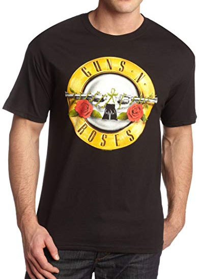 Guns N Roses- Bullet Design on a black shirt