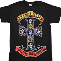 Guns N Roses- Appetite For Destruction (Jumbo Print) on a black shirt