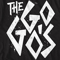 Go-Go's- Logo on a black ringspun cotton shirt