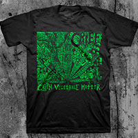 Grief- Green Vegetable Matter on a black shirt (Sale price!)