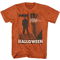 Halloween- Stairs Pic on a heather orange shirt