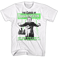 Hammer House Of Horror- The Curse Of Frankenstein on a white shirt