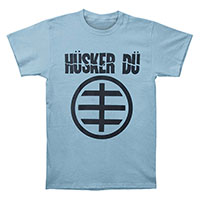 Husker Du- Symbol on a light blue ringspun cotton shirt